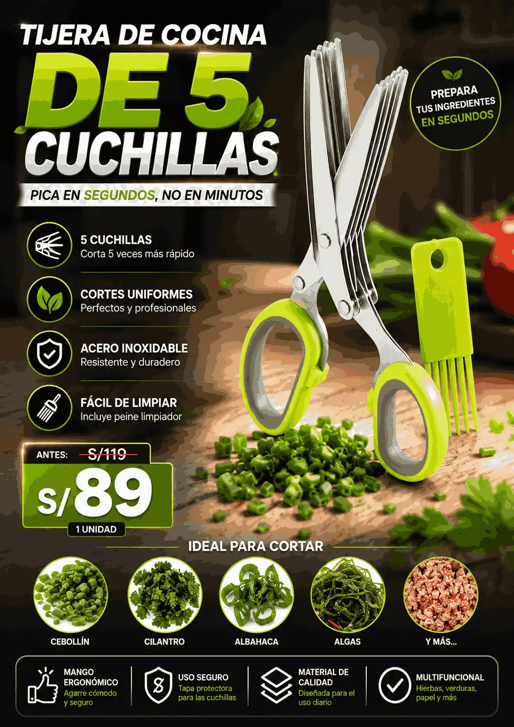 Tijera de cocina