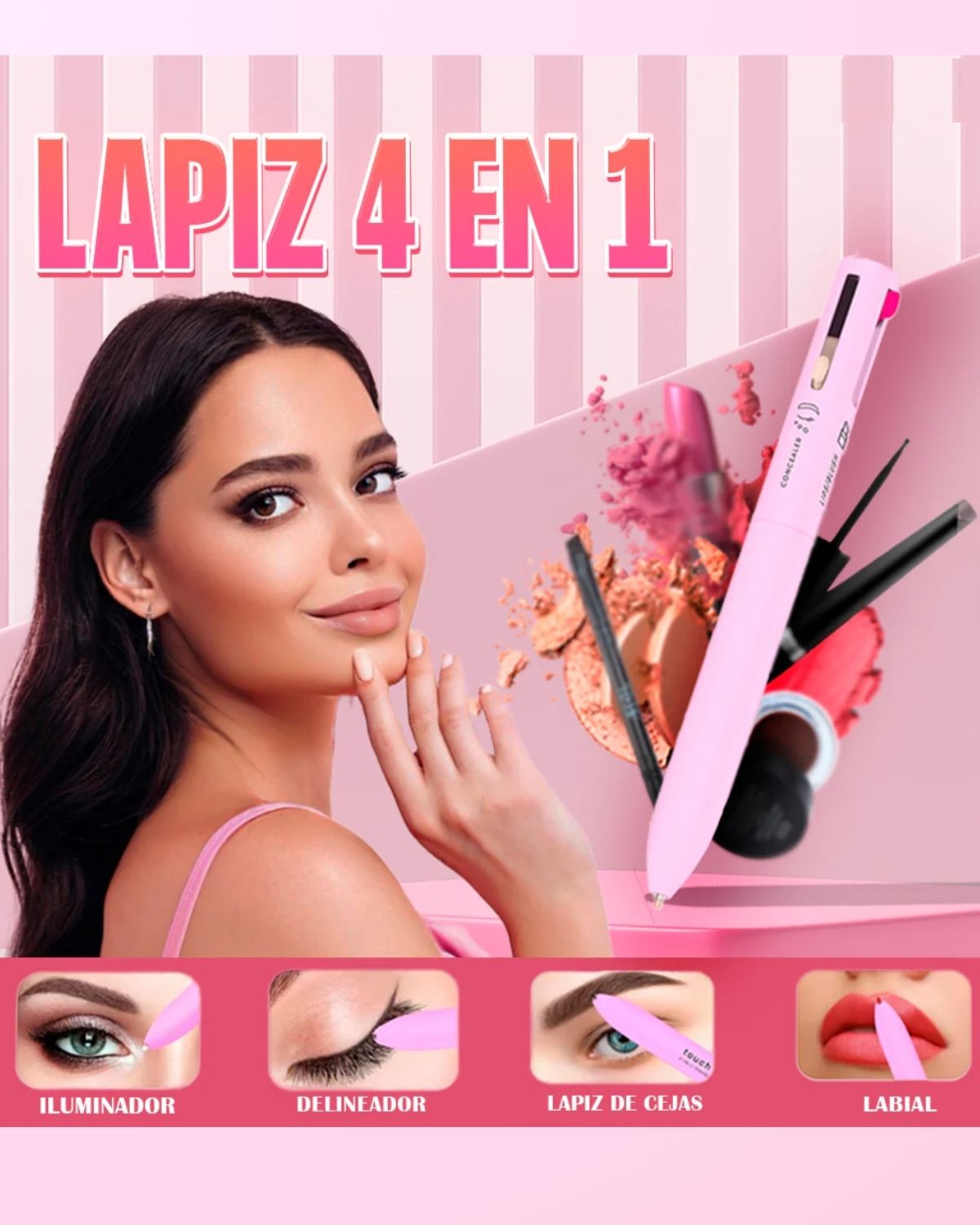Lapiz 4 en 1 make up