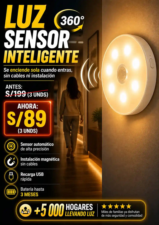 Pack Luz sensor inteligente