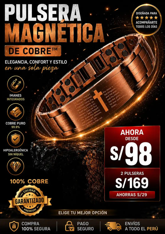Pulsera de cobre Premium
